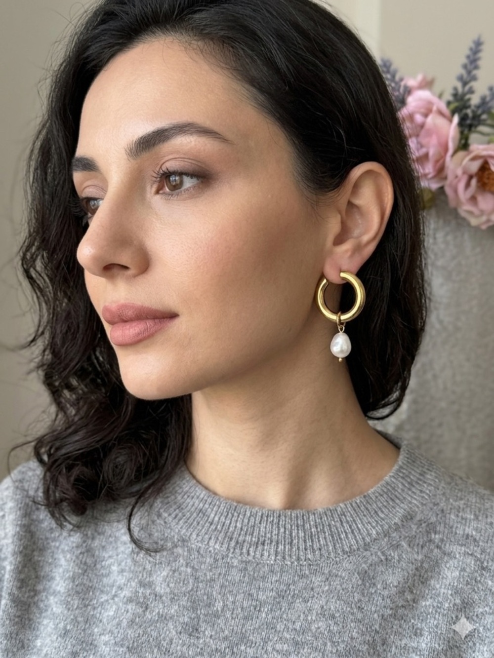 OSHENA Aria Pearl Hoops